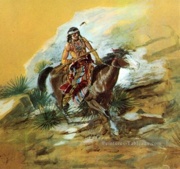Charles Marion Russell œuvres - le scout crow 1890 Charles Marion Russell